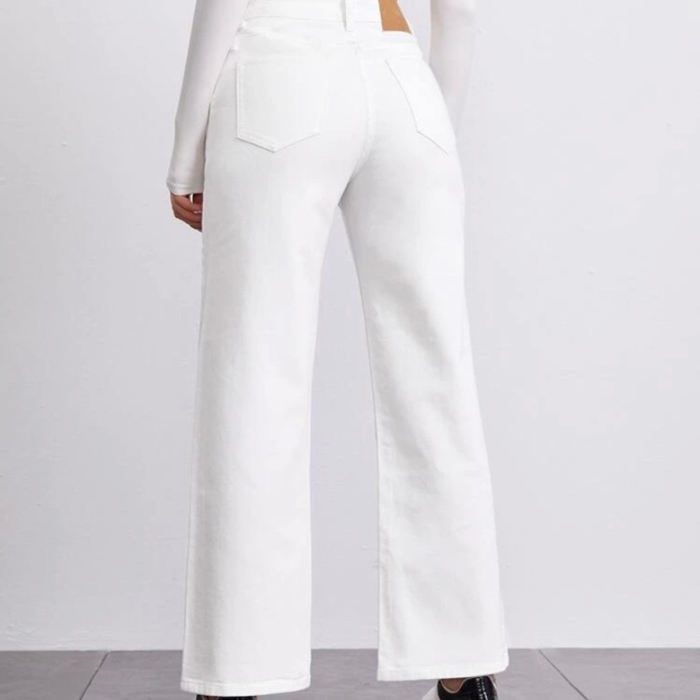 Shein high rise straight leg pants